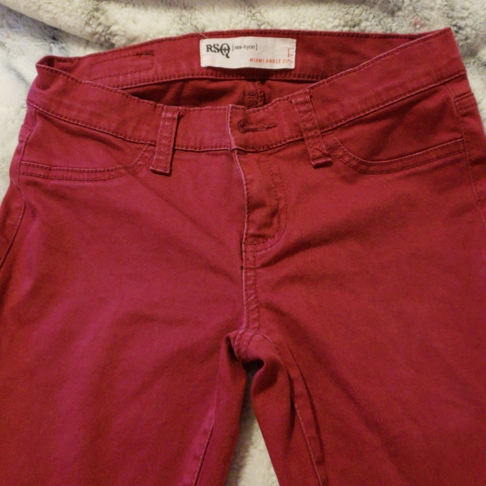 Ankle zip pants